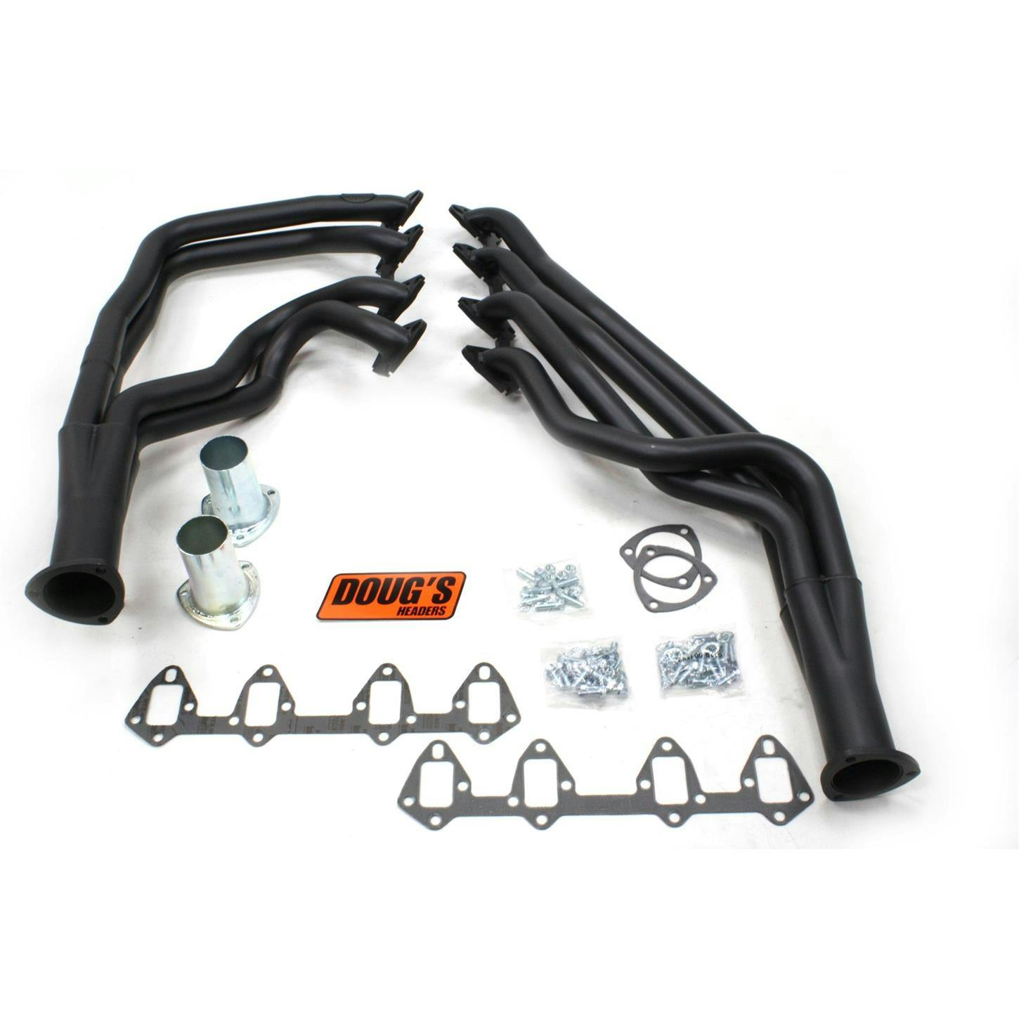 Doug's Headers D625-B Full Length Header 1-3/4 In, 64-73 Fairlane, Blk