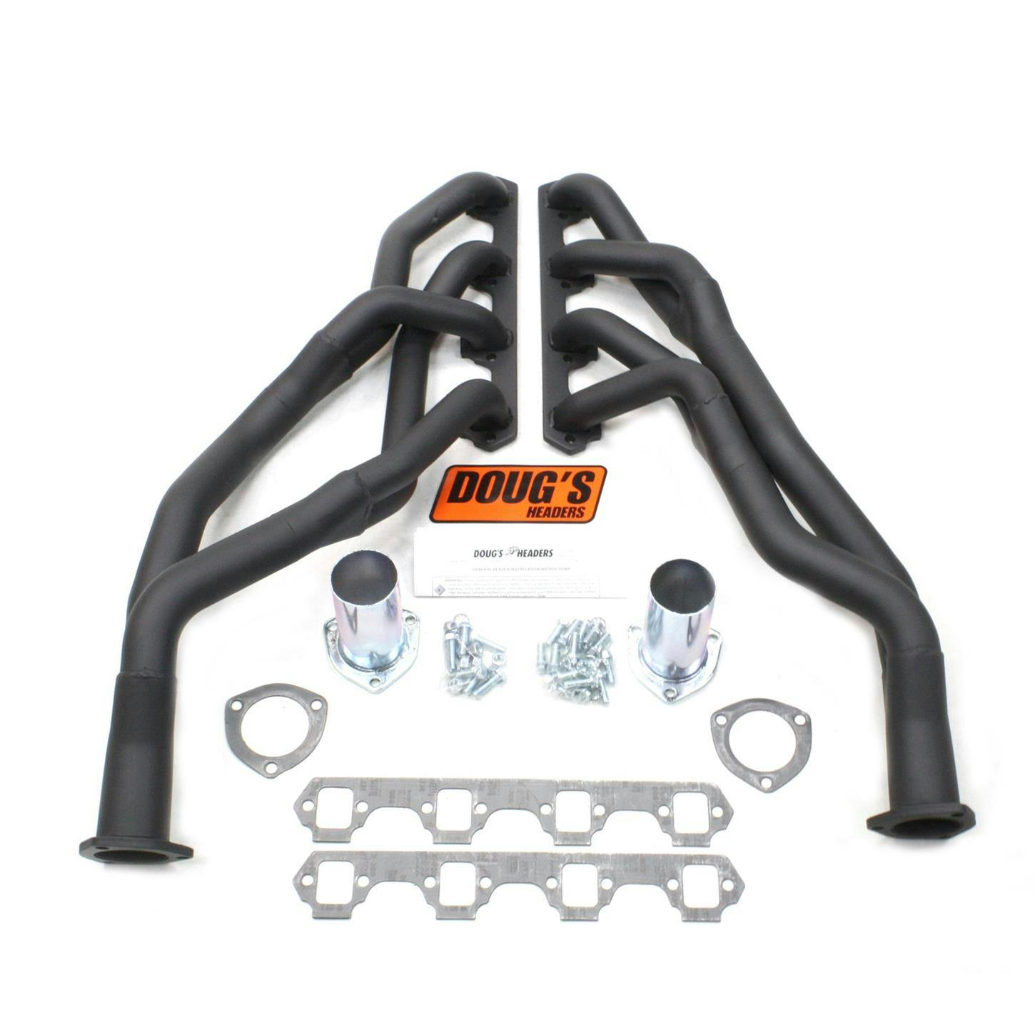 Doug's Headers D660YS-B Tri-Y Header, 1-5/8 In, 60-65 Falcon, Blk