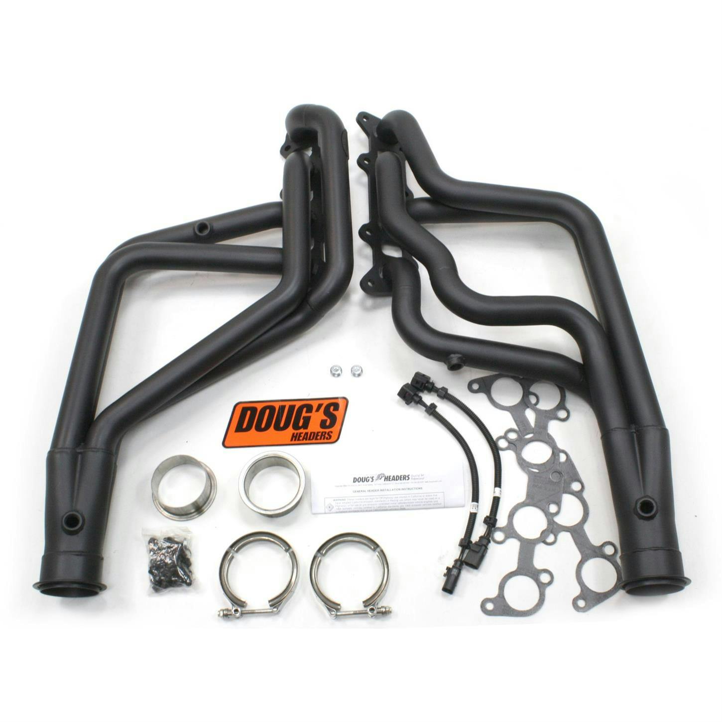 Doug's Headers D6652-B Full Length Header, 1-3/4 In, 60-73 Ford, Blk
