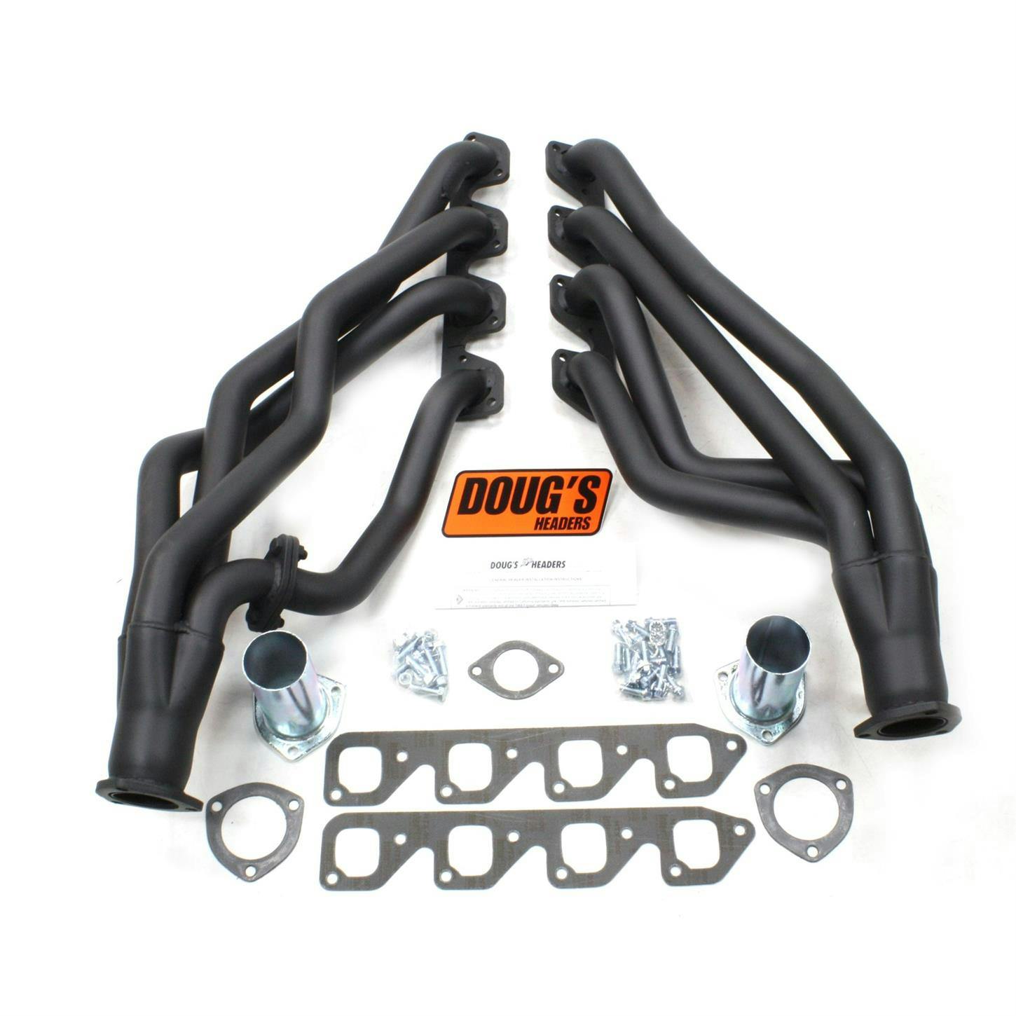Doug's Headers D670S4-B Full Length Header 1-3/4 In 67-70 Mustang, Blk
