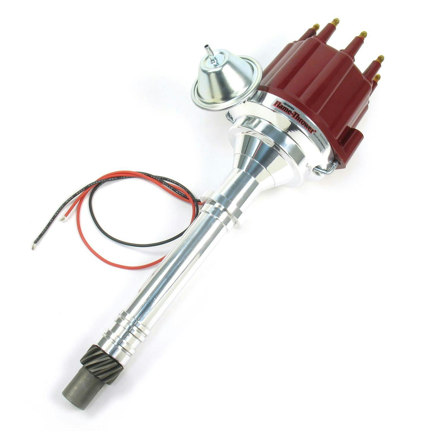 PerTronix D7100711 Flame-Thrower Ignitor III Distributor, SBC/BBC, Red