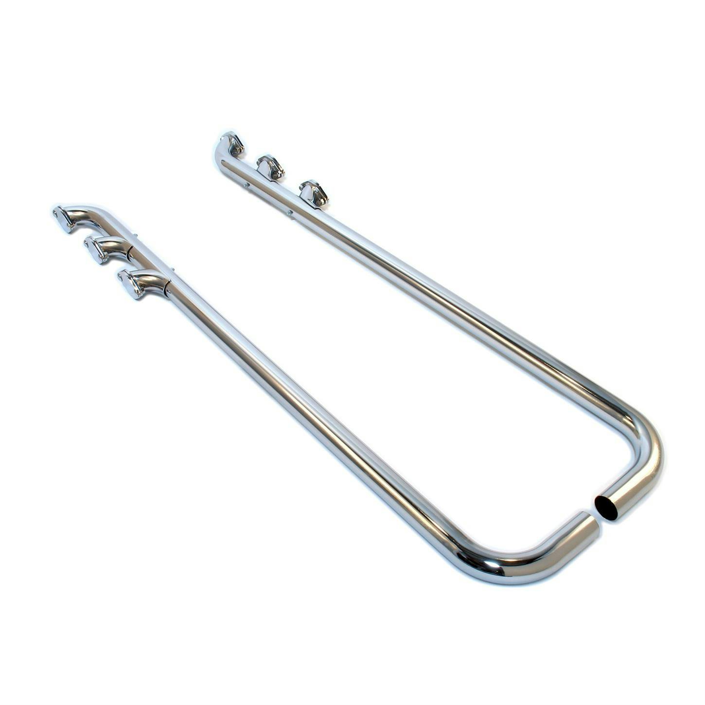 Patriot Exhaust H1274 Low-Line Lake Pipe Triple Style Chrome, 2 x 70