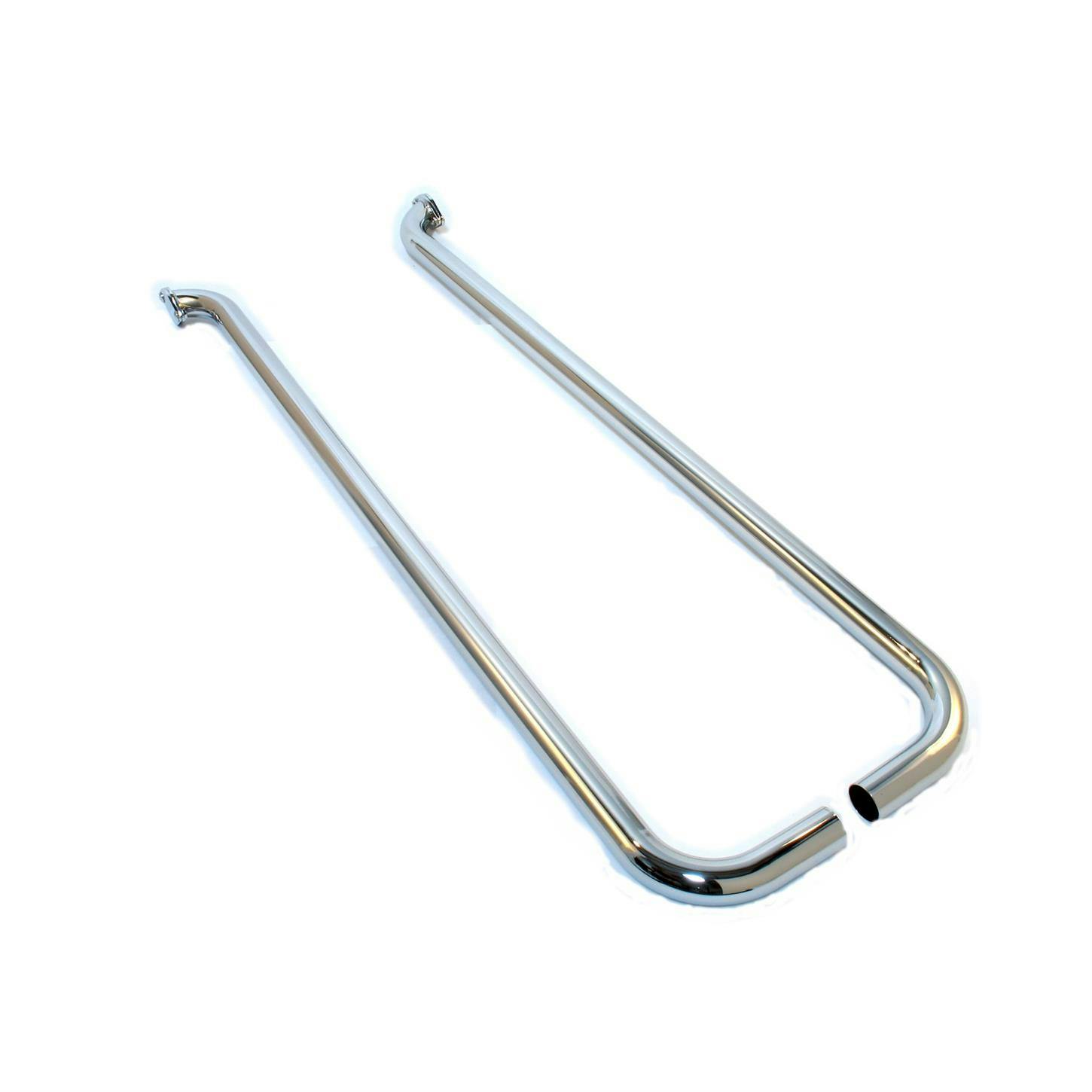 Patriot Exhaust H1283 Low-Line Lake Pipe Single Style Chrome, 2 x 80