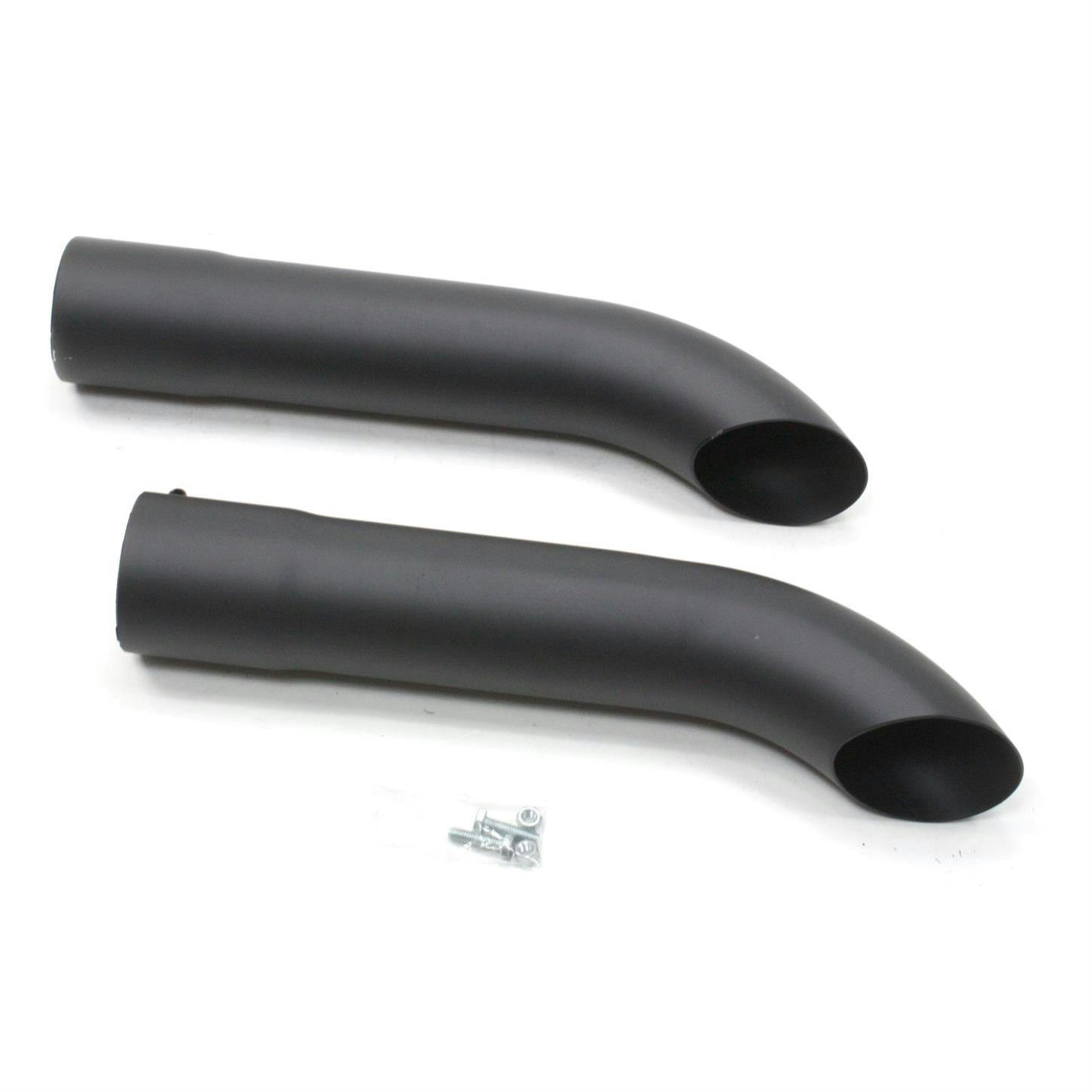 Patriot Exhaust H3812-B Side Tubes Turnout Muffler, Black, 20 Inch