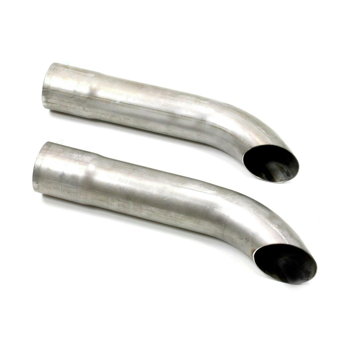 Patriot Exhaust H3812 Side Tubes Turnout Muffler, Raw Steel, 20 Inch