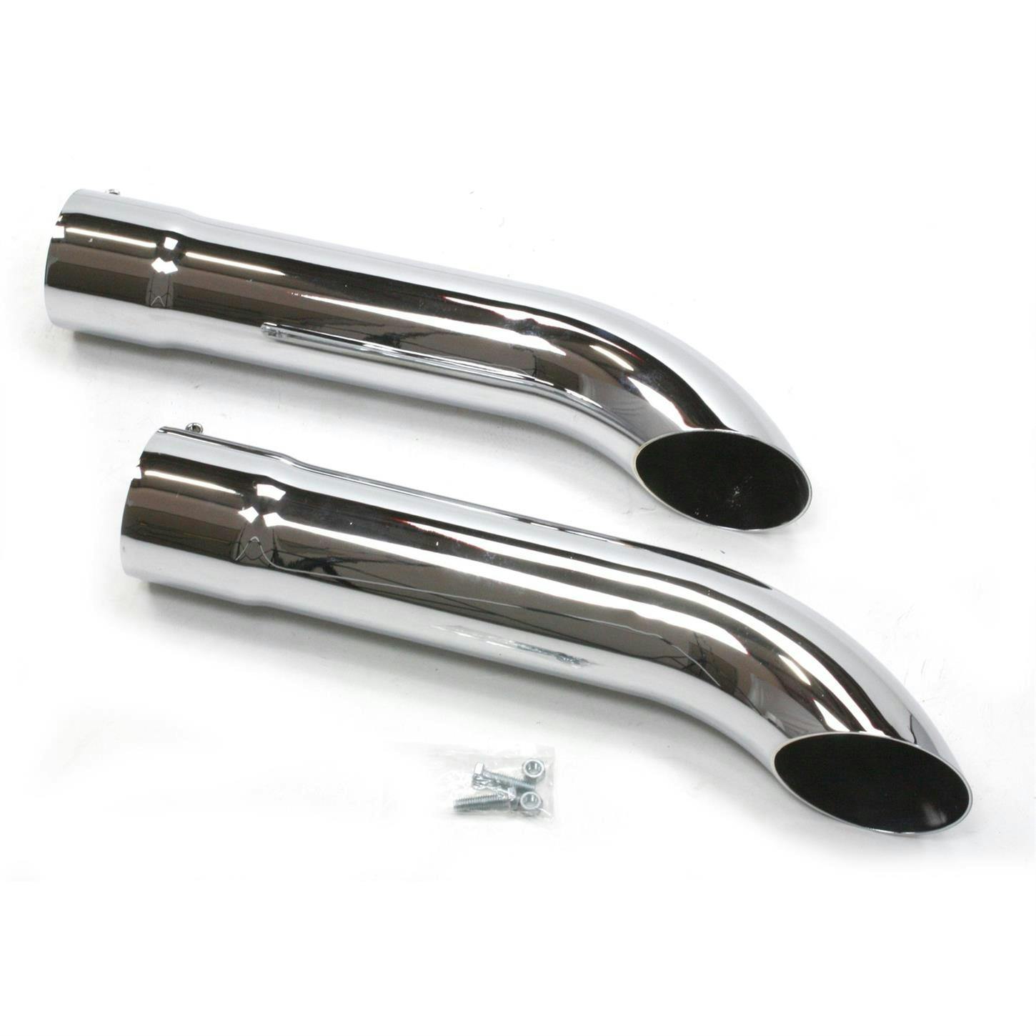 Patriot Exhaust H3816 Side Tubes Turnout, Chrome, 20 Inch