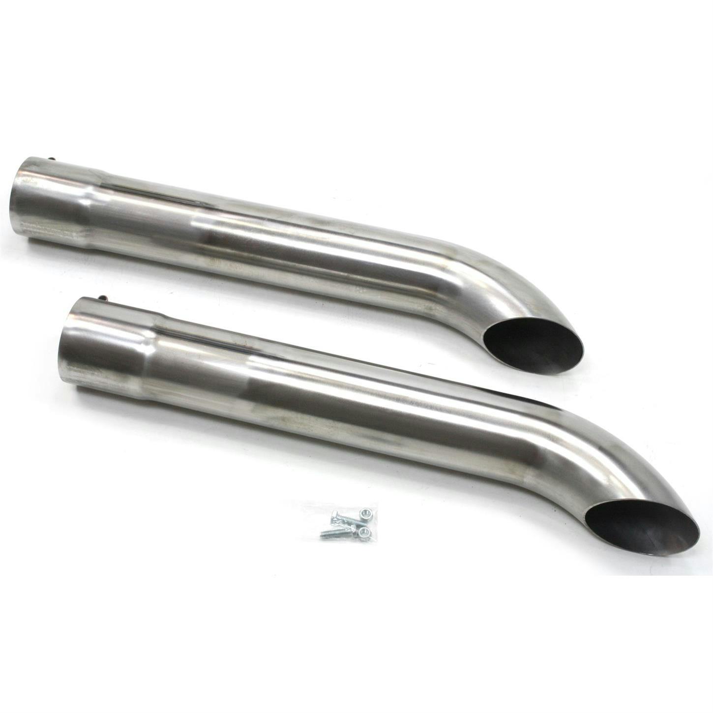 Patriot Exhaust H3819 Side Tubes Turnout, Raw Steel, 26 Inch