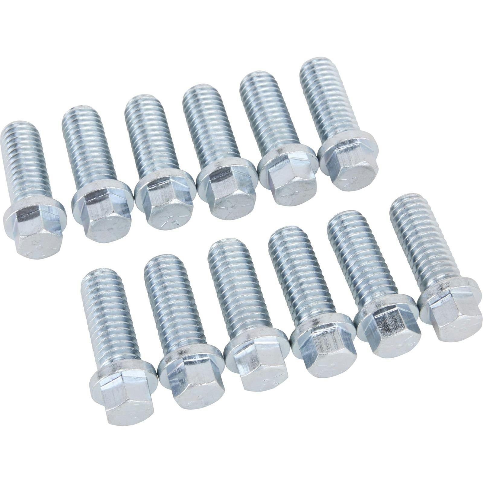 Patriot Exhaust H7973 Zinc Plated Header Bolts, 3/8-16 x 1, 12