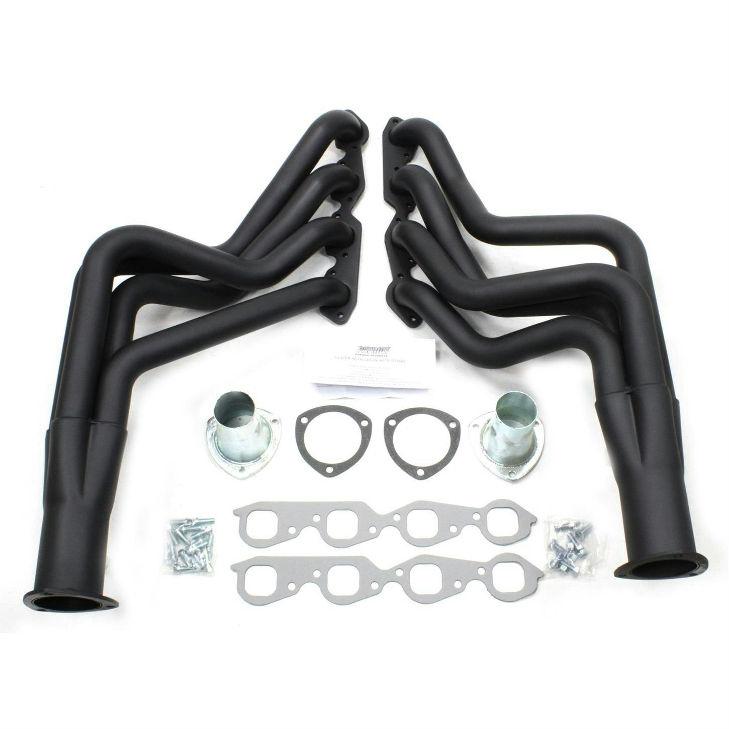 Patriot Exhaust H8026-B Header, 68-74 Chevelle BBC, Black, 2 Inch