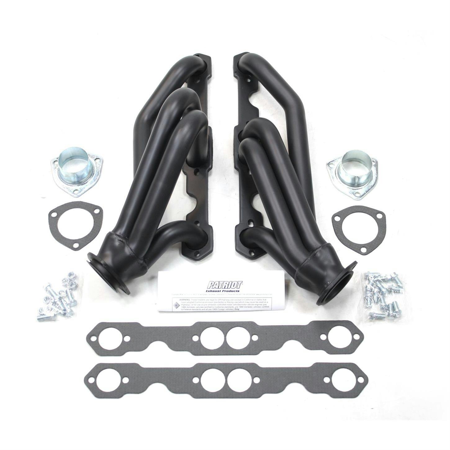 Patriot Exhaust H8051 Header, 82-95 Blazer SBC, Black, 1-1/2 Inch