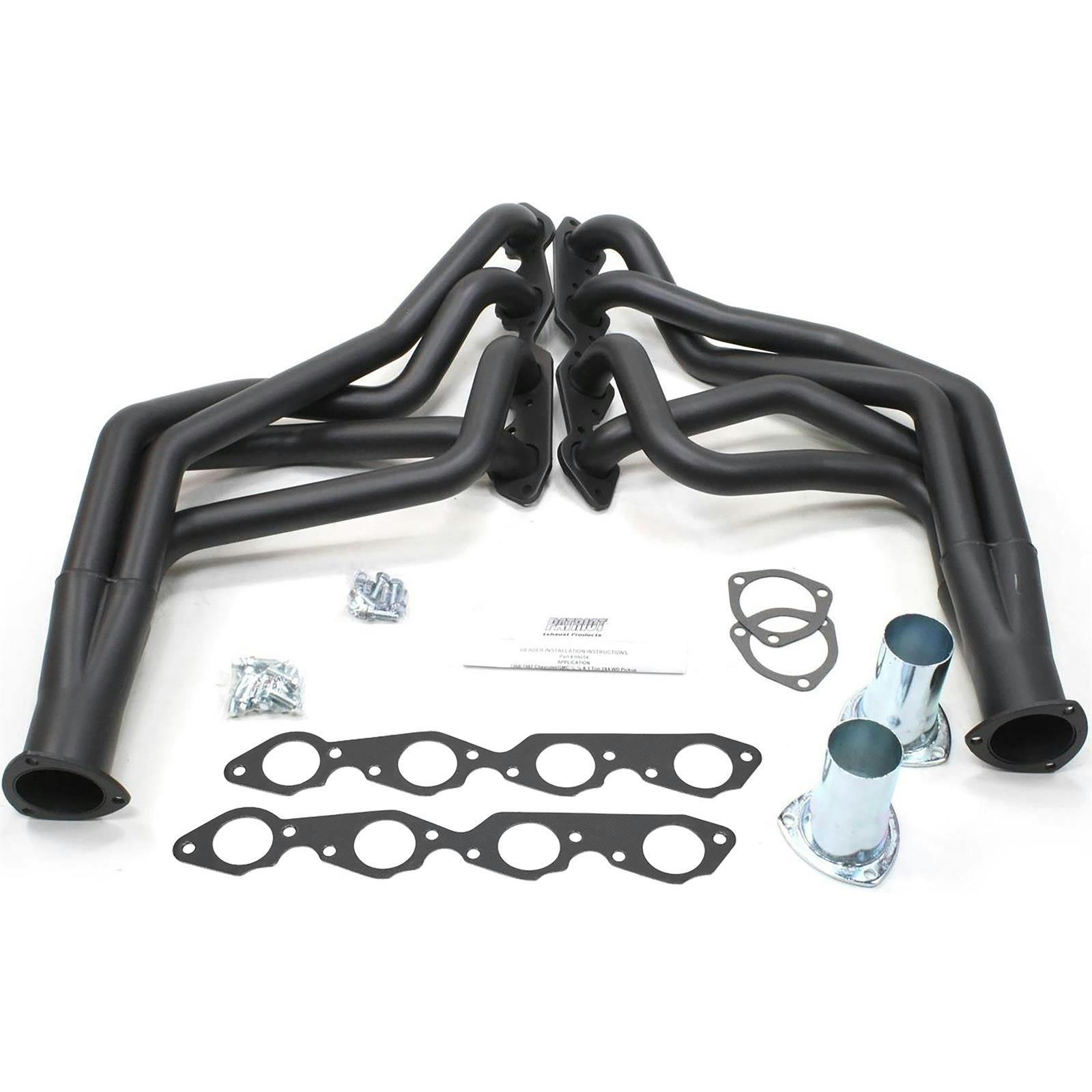 Patriot Exhaust H8054-B Header, 73-87 Chevy Truck BBC, Blk, 1-3/4 Inch