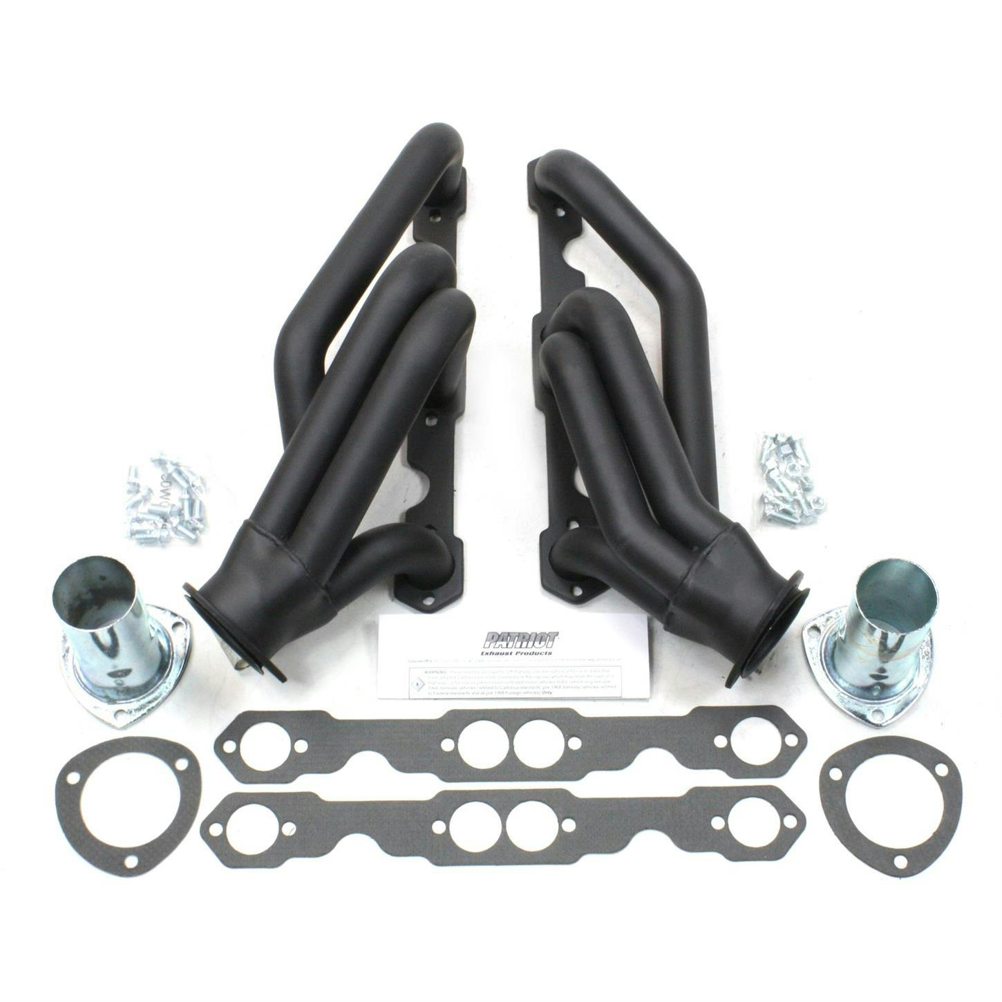 Patriot Exhaust H8063 Tri-5 Header, 55-57 SBC, Black, 1-5/8 Inch