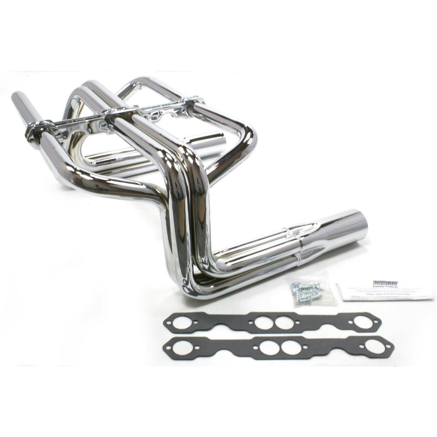 Patriot Exhaust H8072 Roadster Header, Street Rod Hi-Boy SBC, Chrome