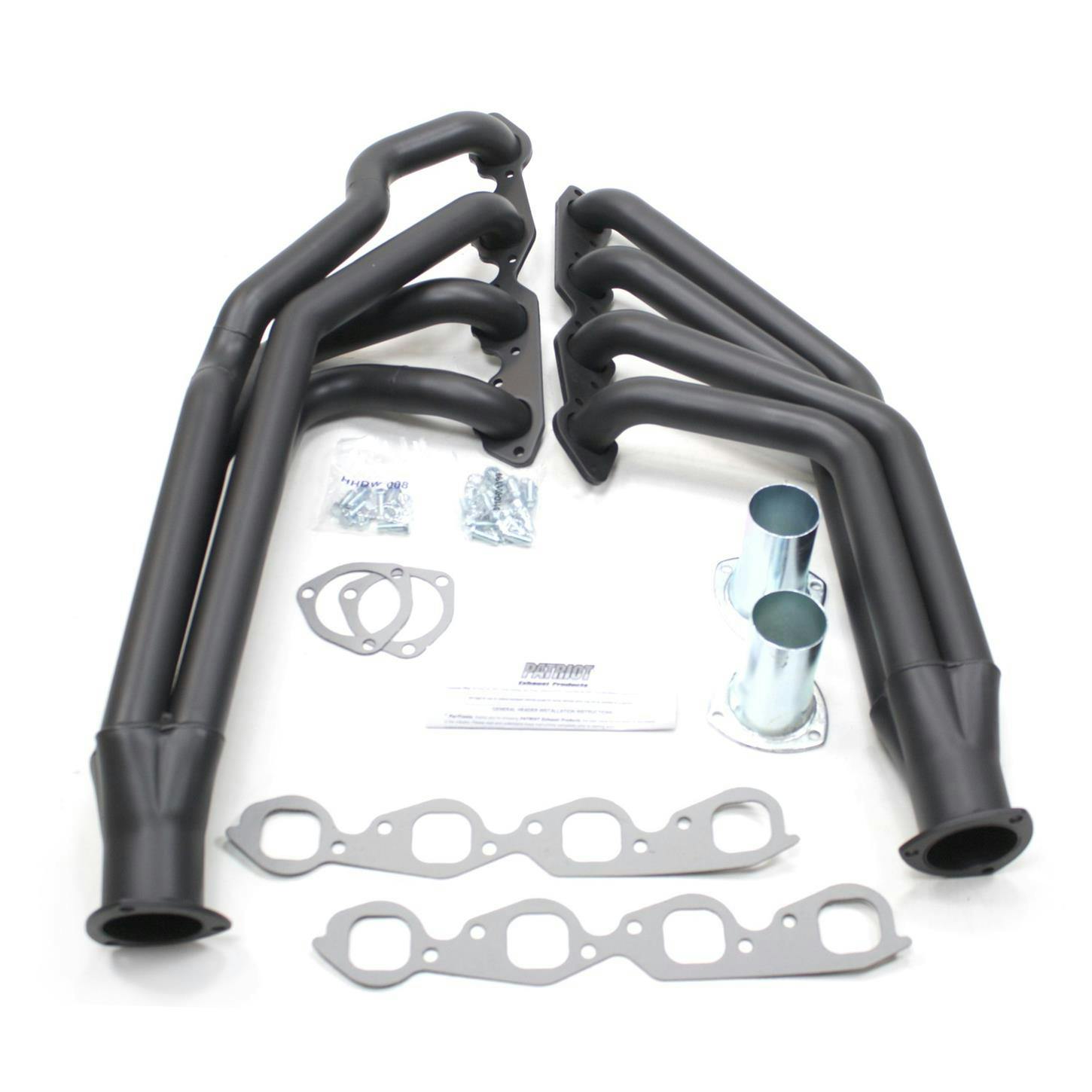 Patriot Exhaust H8078-B Full Length Tri-5 Header, 55-57 Chevy, Black