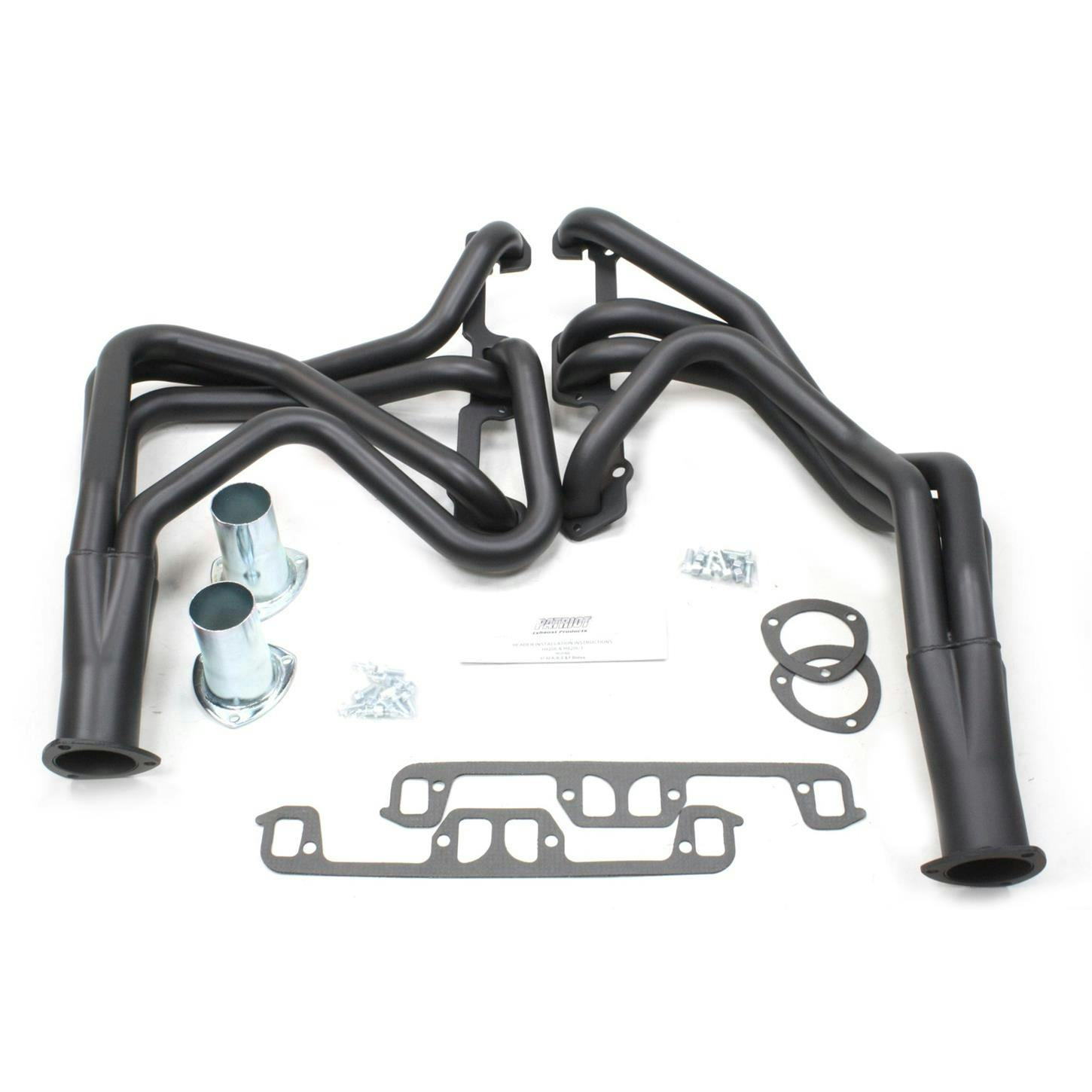 Patriot Exhaust H8206-B Full Length Header, 67-82 Mopar A-Body, Black