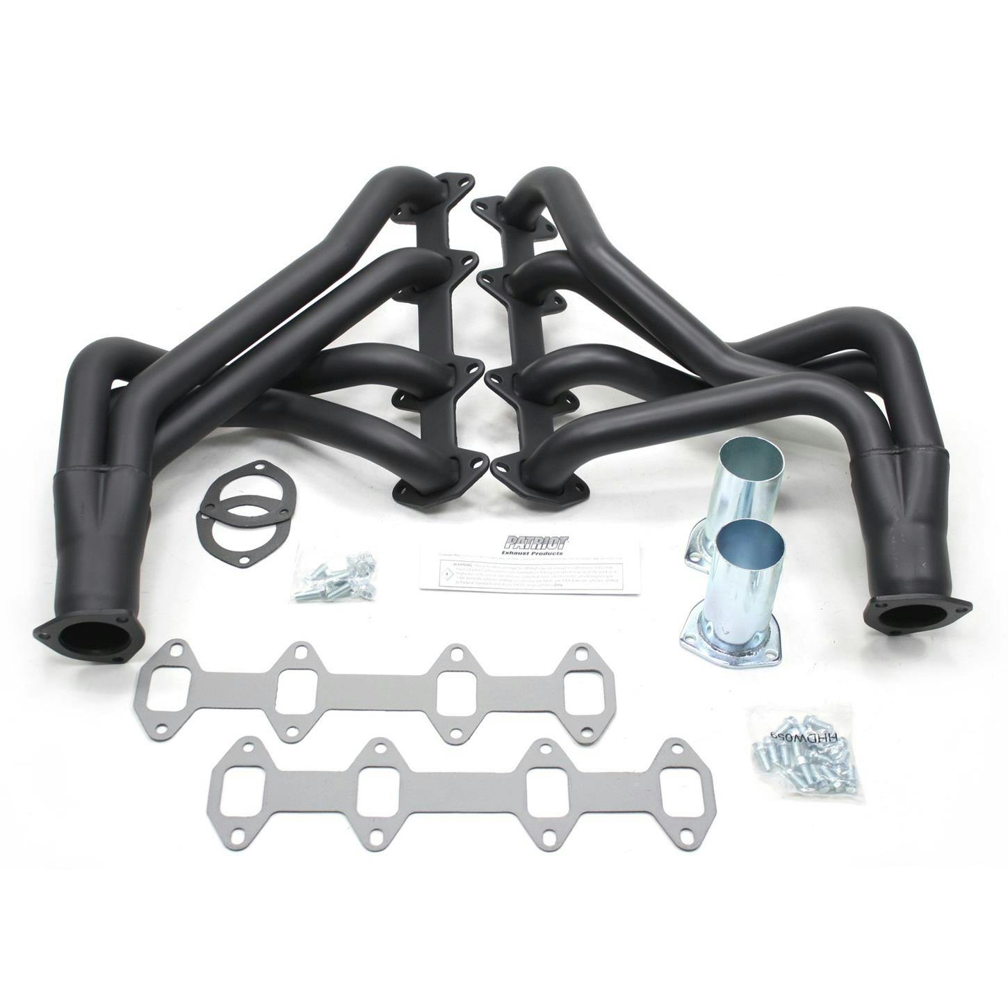 Patriot Exhaust H8406-B Full Length Header, 65-76 Ford Truck FE, Blk