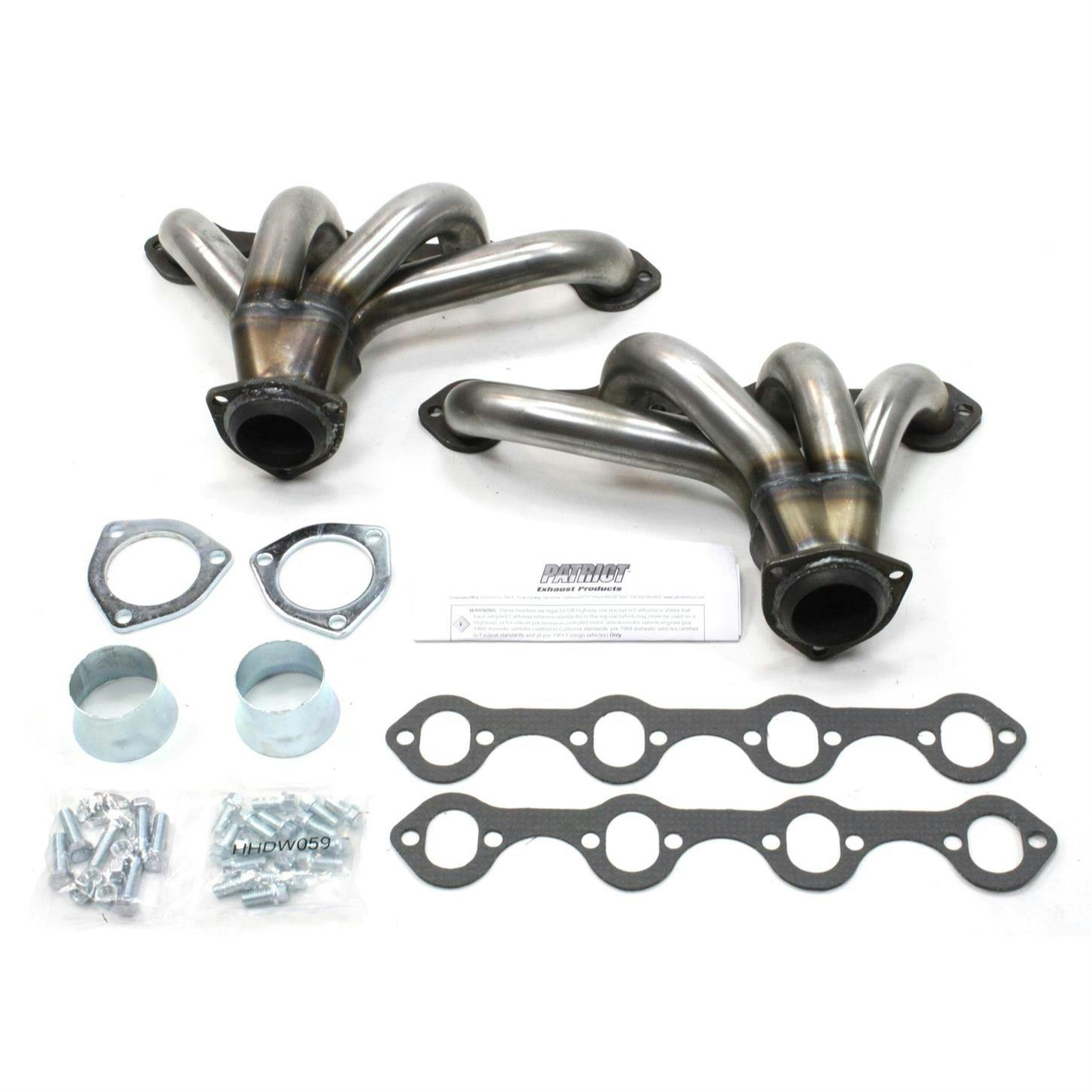 Patriot Exhaust H8427 Tight Tuck Header, Street Rod SBF, Raw
