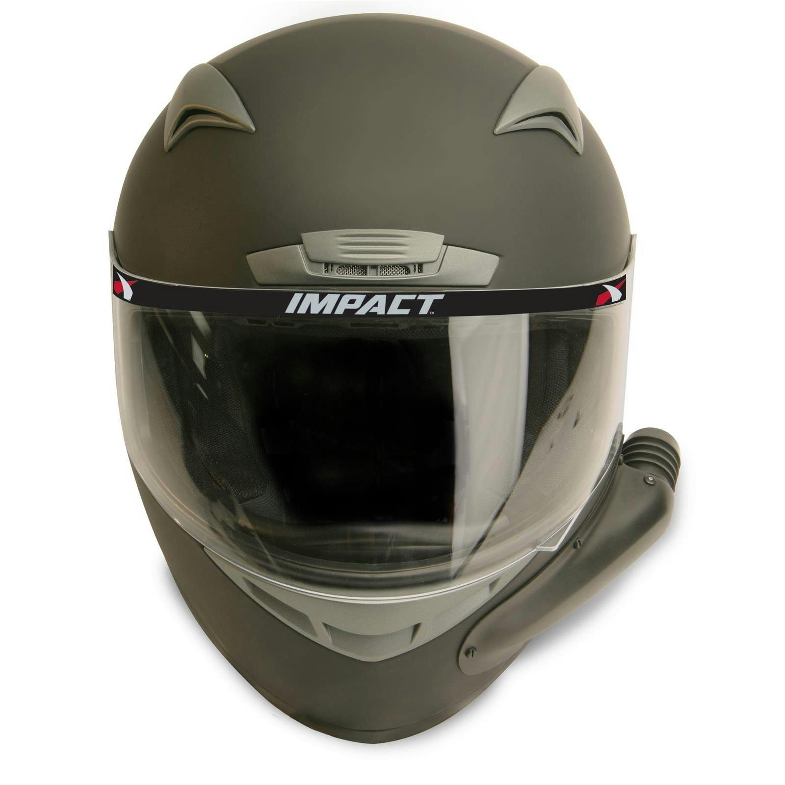 Impact 16755312 SXS Side Air DOT Helmet, Flat Black, Size Small