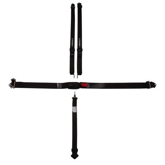 Impact Racing 5-Point Ratchet Seat Belt Set, 2" Shoulder Strap