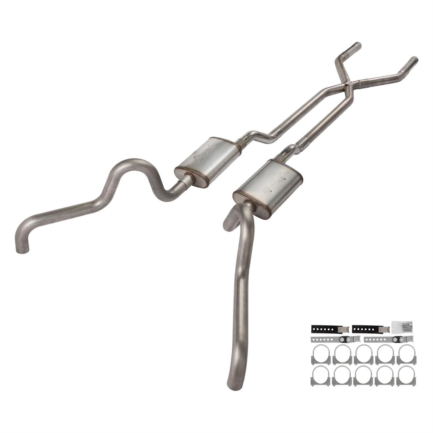 Pypes Performance SFF10T 66-71 Fairlane 2.5 Inch X-Pipe Exhaust