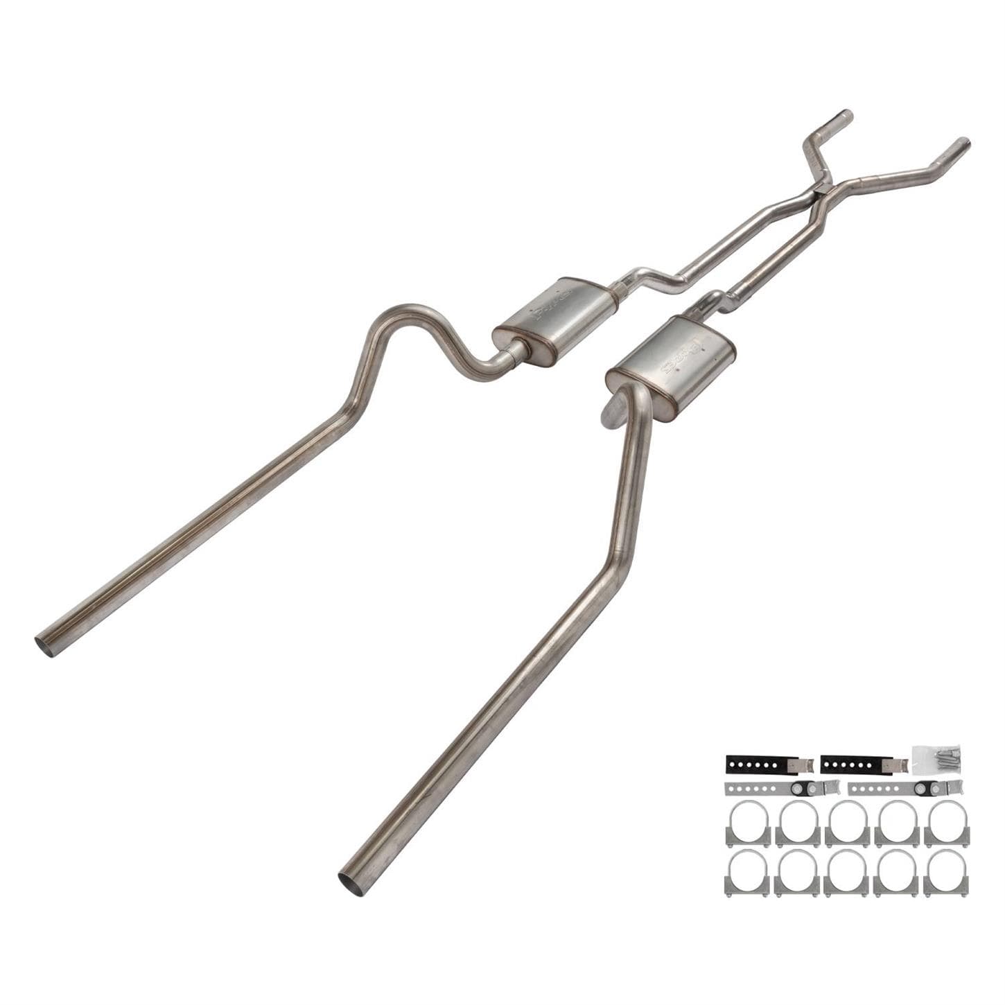 Pypes Performance SFF41T 66-71 Fairlane 2.5 Inch X-Pipe Exhaust