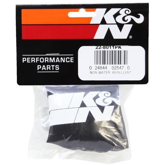 K&N 22-8011PK PreCharger Air Filter Wrap, 4in Tall, Black