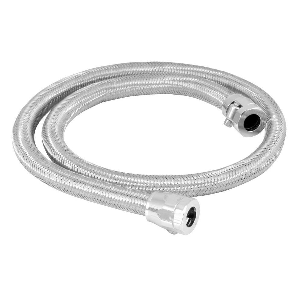 Spectre 29498 Braided Stainless Steel-Flex Fuel Line, 3/8 Inch x 3 Ft.