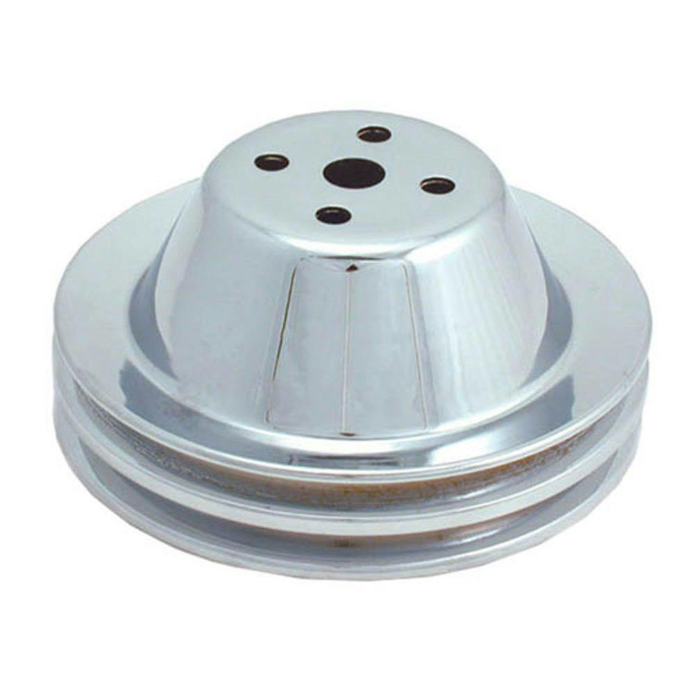 Spectre 4378 Chrome Water Pump Pulley, Chevy 265-350, GMC 283-327