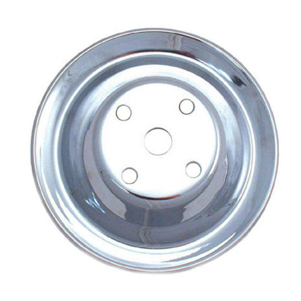 Spectre 4408 Chrome Water Pump Pulley, Chevy 262-400, GMC 305-400