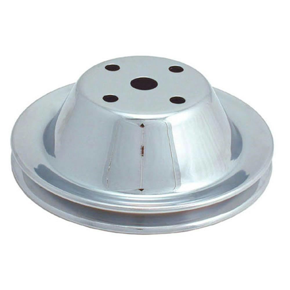 Spectre 4408 Chrome Water Pump Pulley, Chevy 262-400, GMC 305-400
