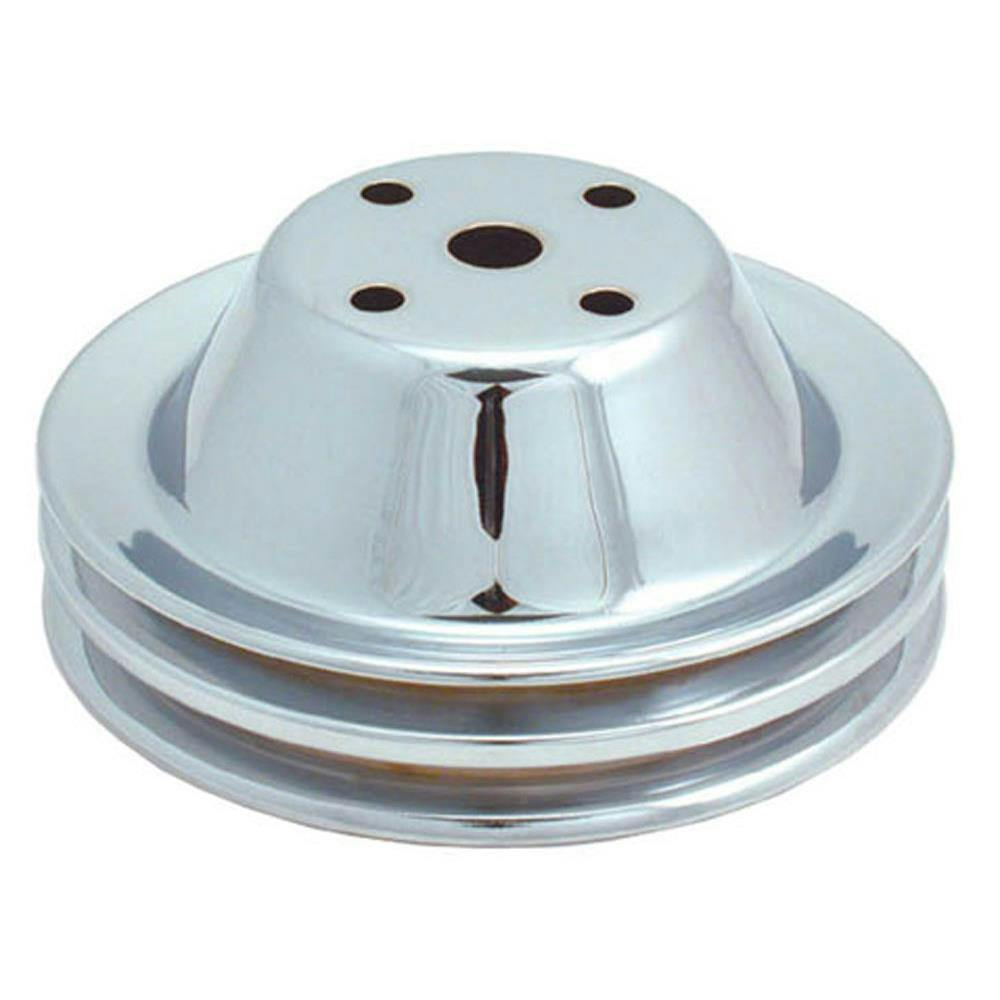 Spectre 4418 Chrome Water Pump PUlley, Chevy 262-400, GMC 305-400