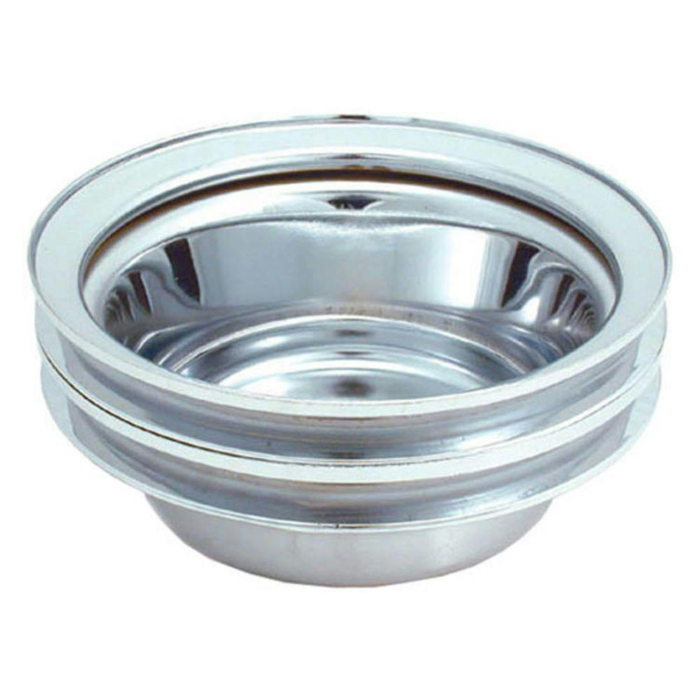 Spectre 4438 Chrome Crankshaft Pulley, Chevy 262-400, GMC 305-400
