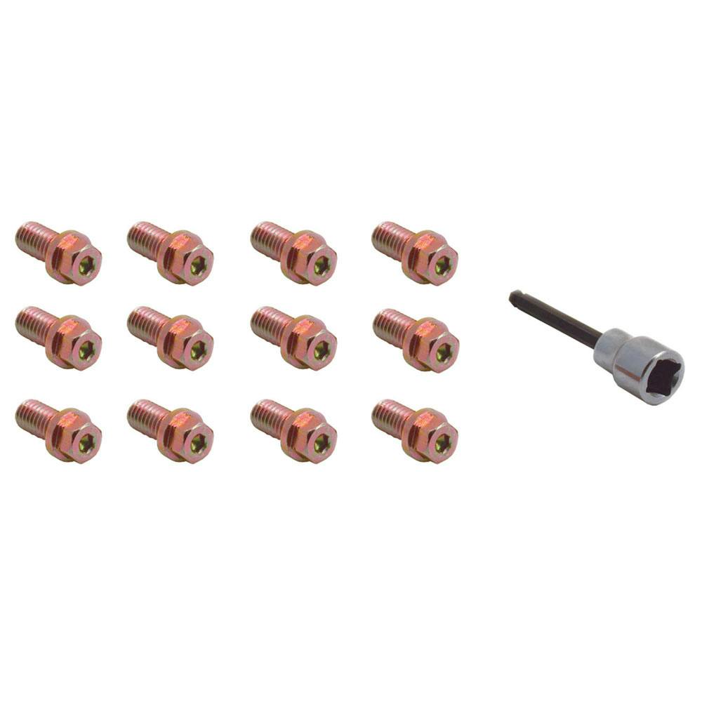 Spectre 46703 Header Bolts, Cadmium Plated, 3/8-16 Thread, Set of 12