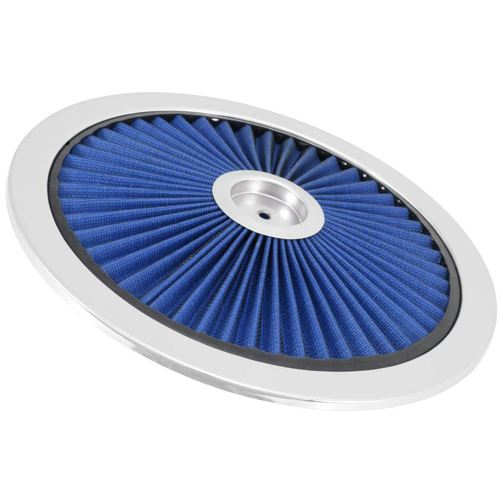 Spectre 47616 Extraflow Air Cleaner Top, Blue, 1in Tall, Round Lid