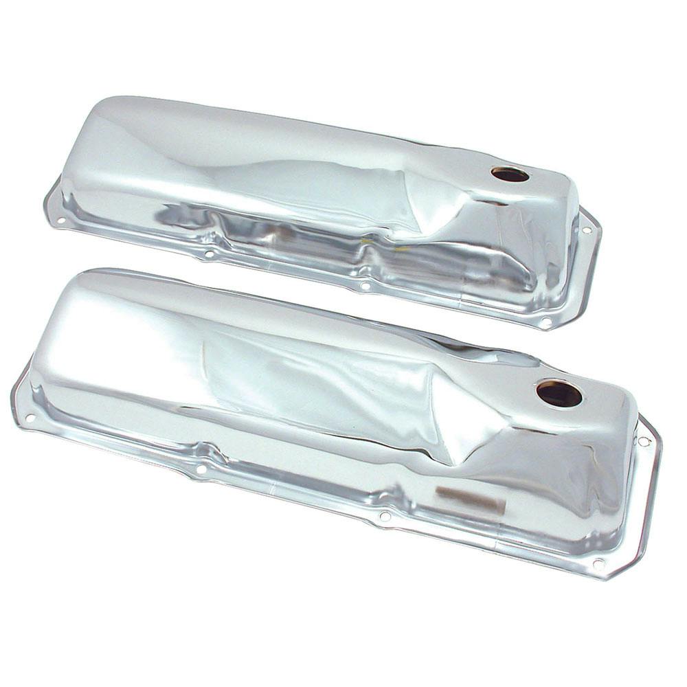 Spectre 5263 Chrome Valve Covers, Ford/Lincoln/Merc 302-400