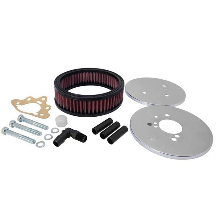 K&N 56-1620 Air Filter Assembly, 1.75in Tall, Red, Round