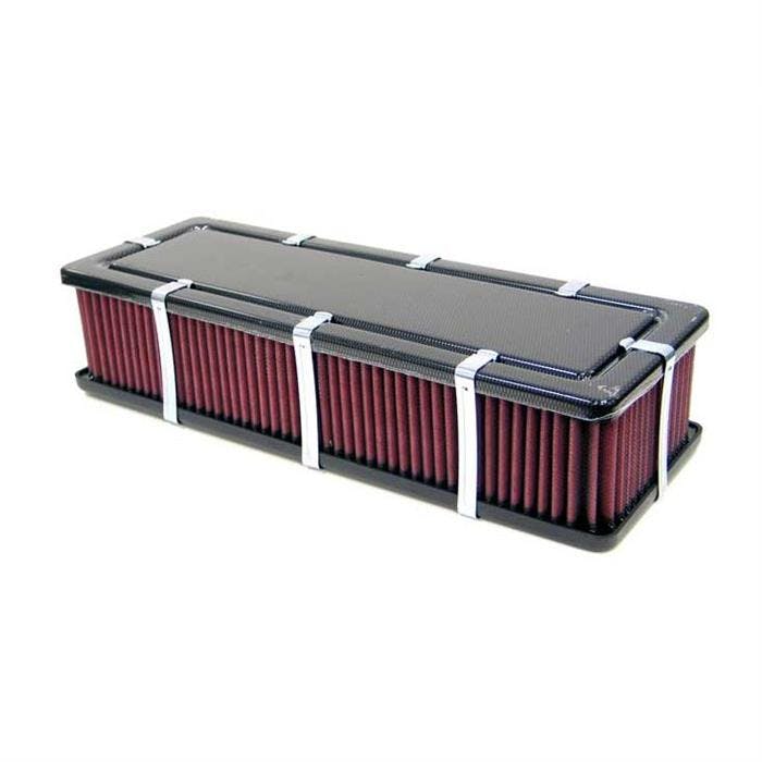 K&N 56-9188-1 Air Filter Assembly, 3.594in Tall, Red, Rectangular