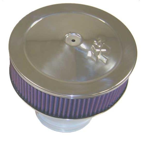 K&N 58-1190 Velocity Stack Air Filter Assembly, 2.875 Tall, Red, Round