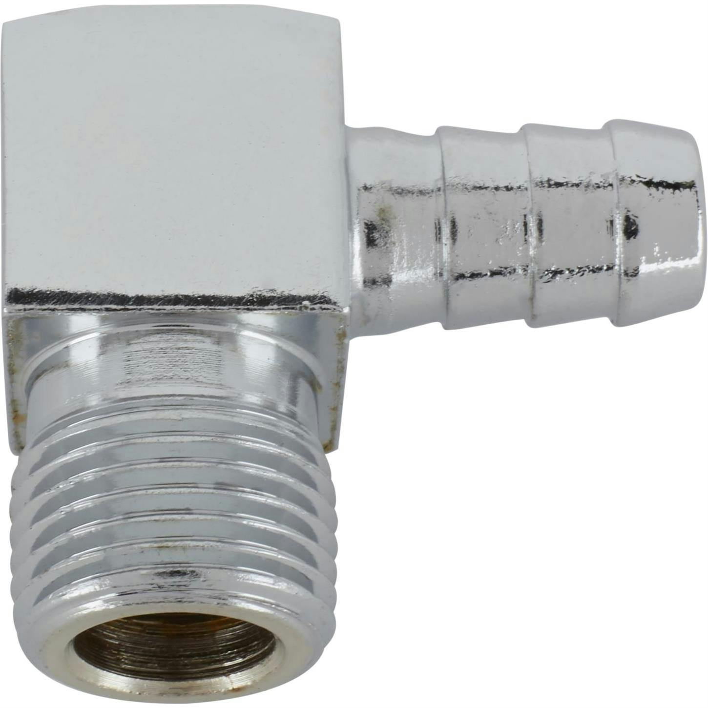 Spectre 5946 Fuel Fitting,90 Degree,3/8 Inch NPT to 3/8 Inch Hose Barb