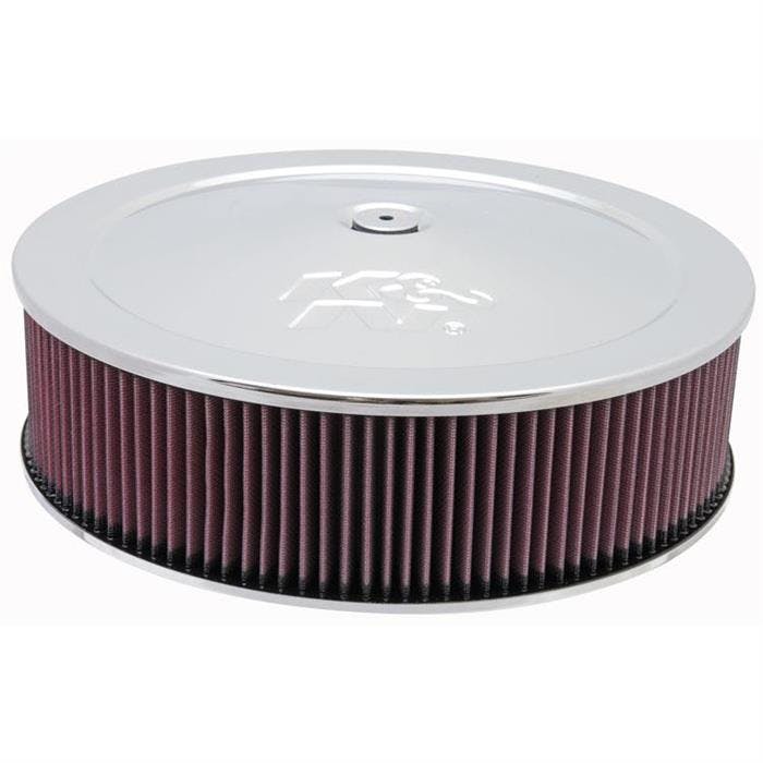 K&N 60-1260 Air Filter Assembly, 4in Tall, Red, Round