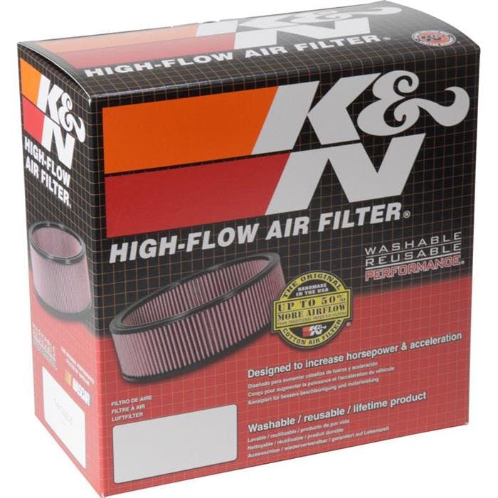 K&N 60-1330 Air Filter Assembly, 3in Tall, Red, Round
