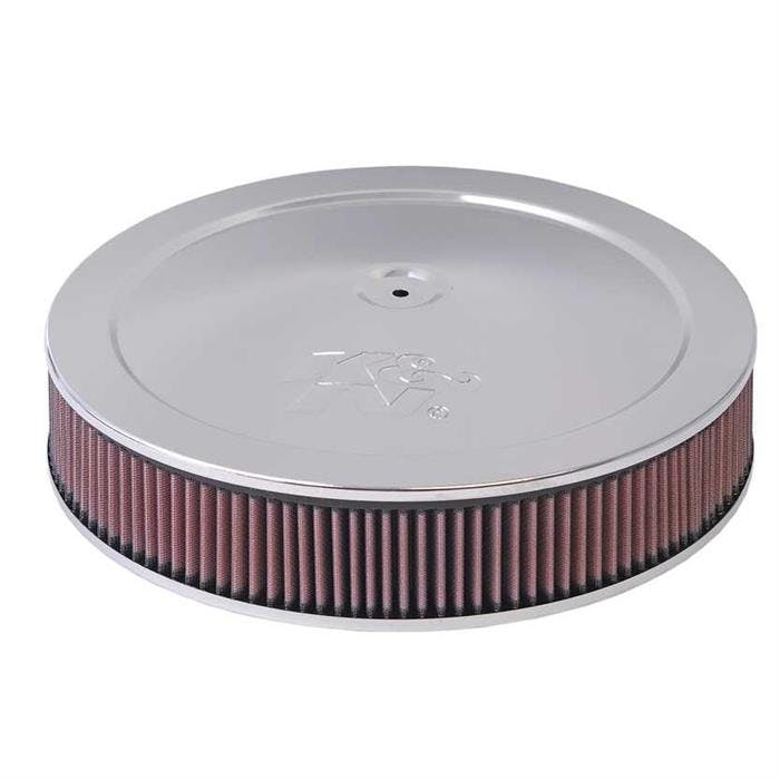 K&N 60-1400 Air Filter Assembly, 2.5in Tall, Red, Round