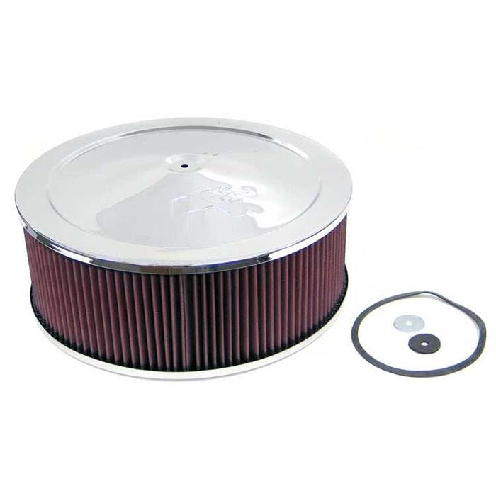 K&N 60-1450 Air Filter Assembly, 5in Tall, Red, Round