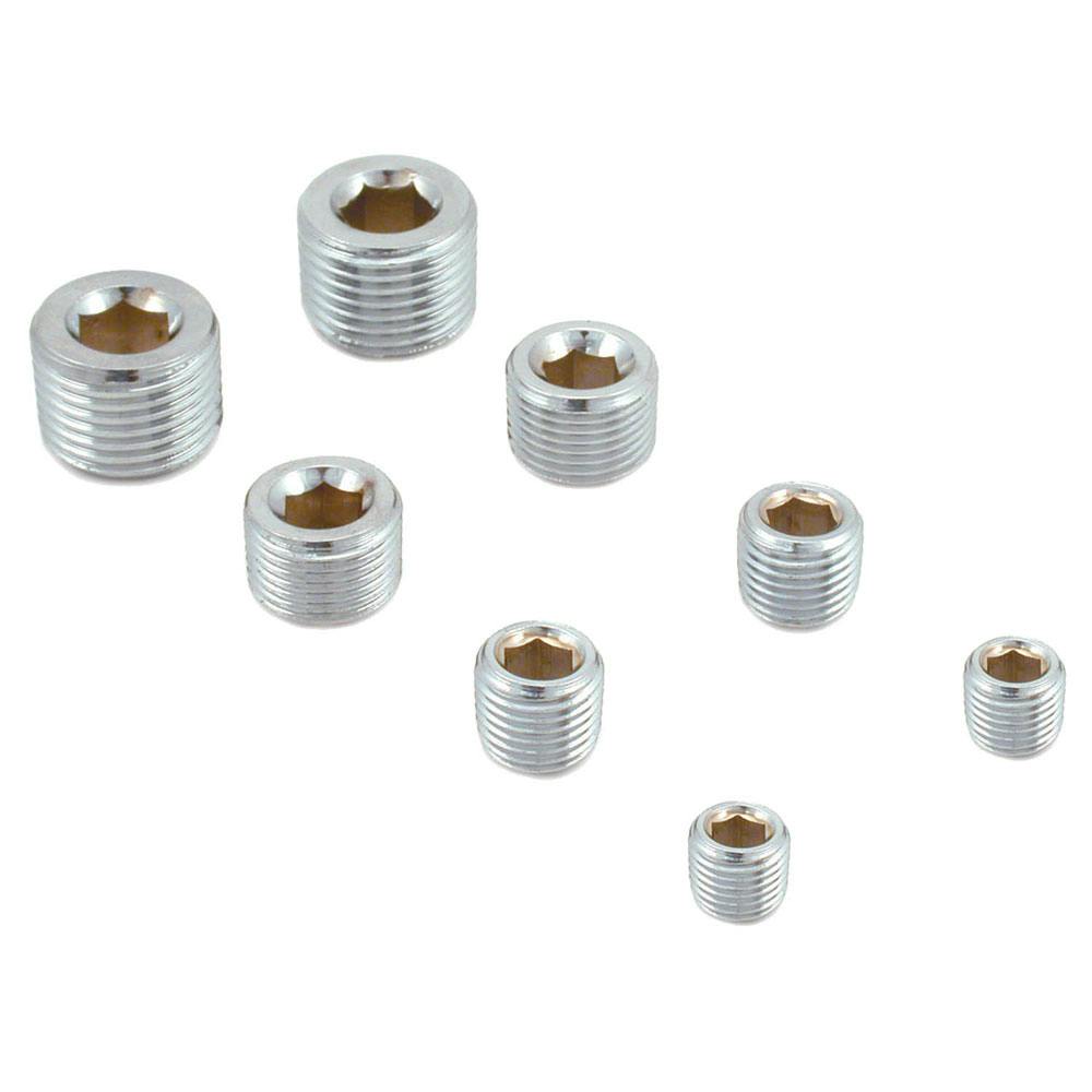 Spectre 60183 Steel Pipe Plug Kit, 1/8, 1/4, 3/8, 1/2 Inch