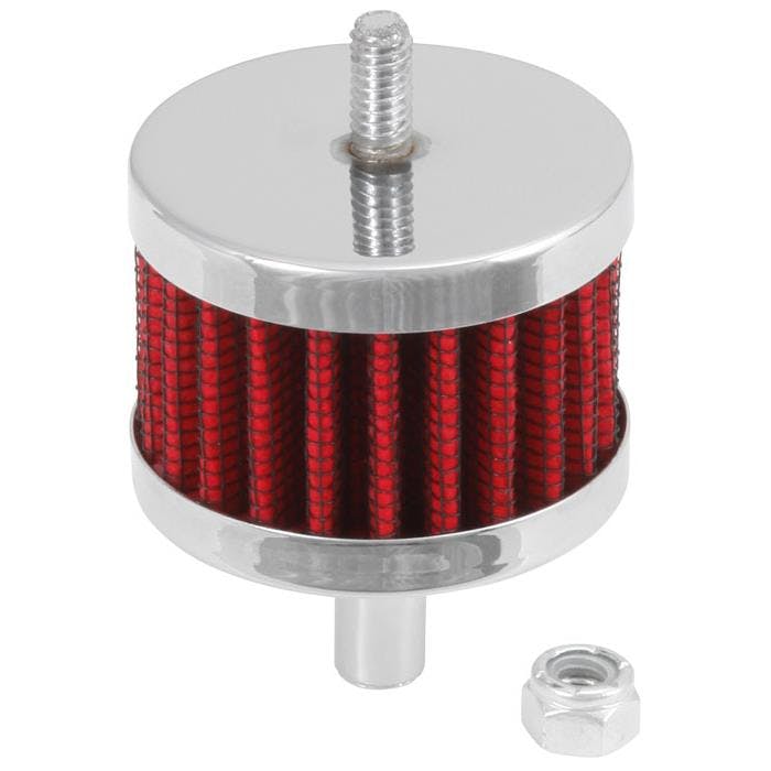 K&N 62-1090 Crankcase Vent Air Filter, 1.5 in. Tall, 2 in. OD