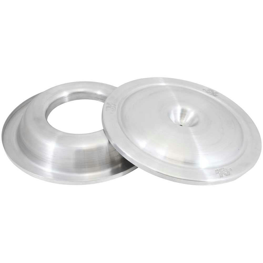 K&N 85-6852 16 Inch Spun Aluminum Air Filter Top & Base Plate