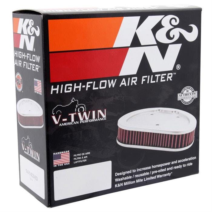 K&N E-3336 Lifetime Performance Air Filter, 2.25in Tall, Round