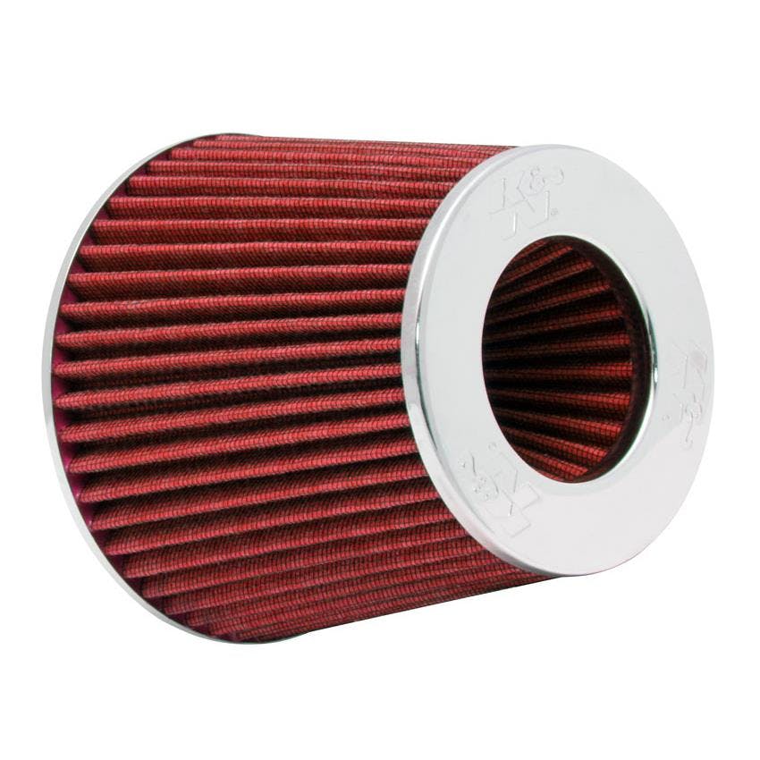 K&N RG-1001RD Performance Air Filters, Red, 5.5in Tall, Round Tapered