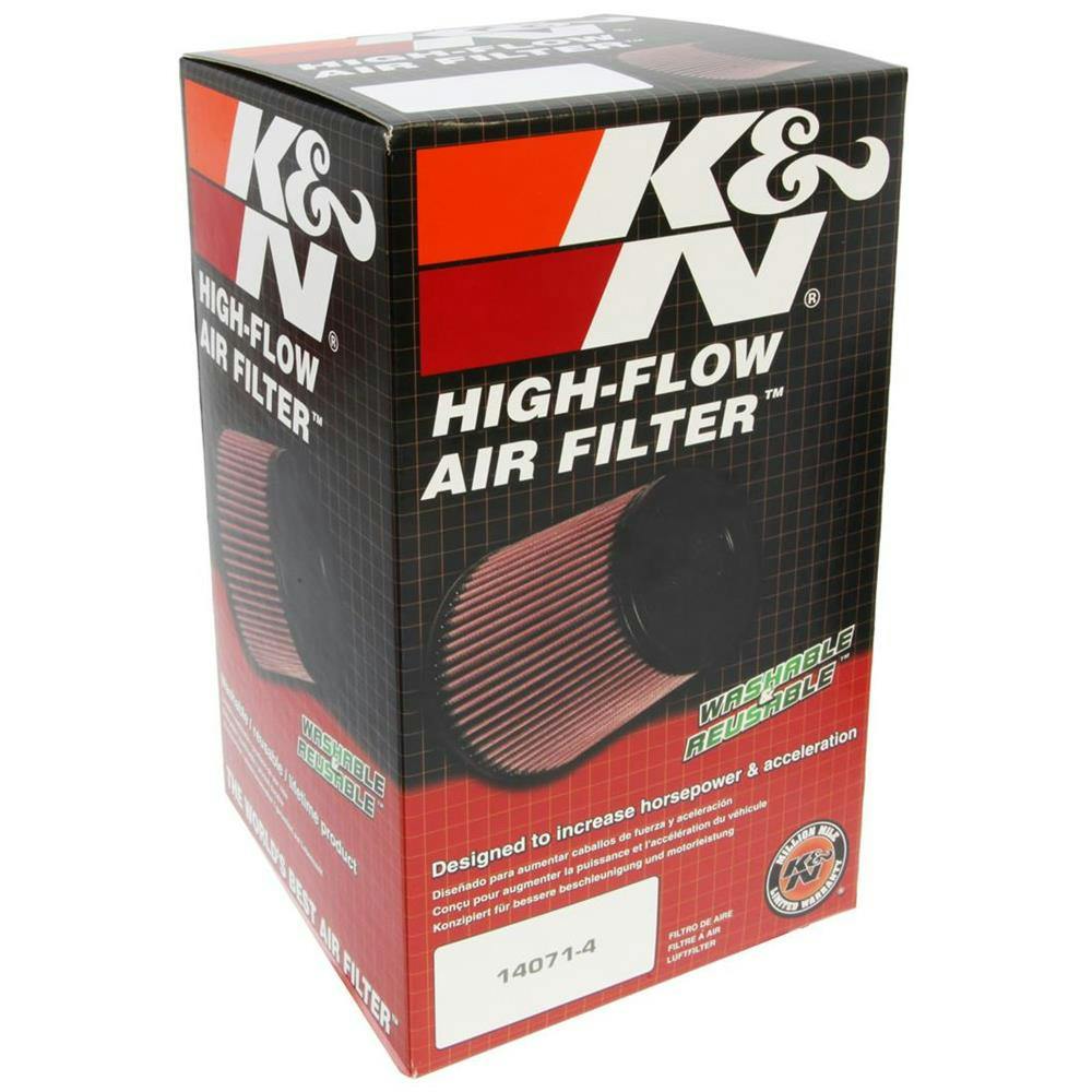 K&N RU-5122 Performance Air Filters, 8in Tall, Round Tapered