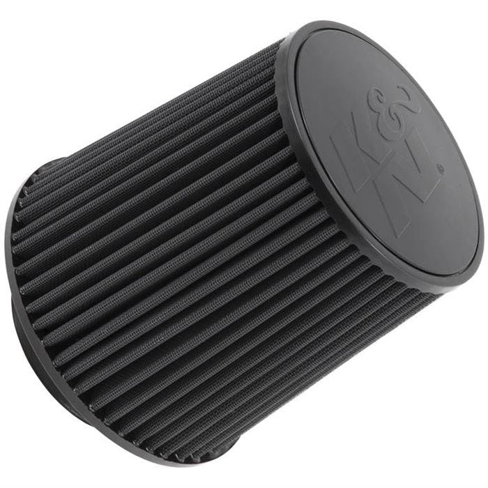 K&N RU-5283HBK Performance Air Filters, Black, 8in Tall, Round Tapered